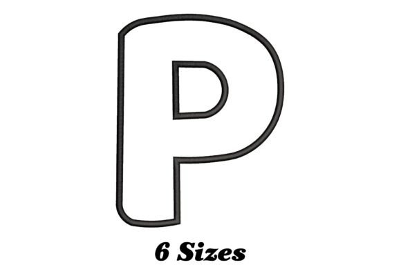 Alphabet Letter P Outline