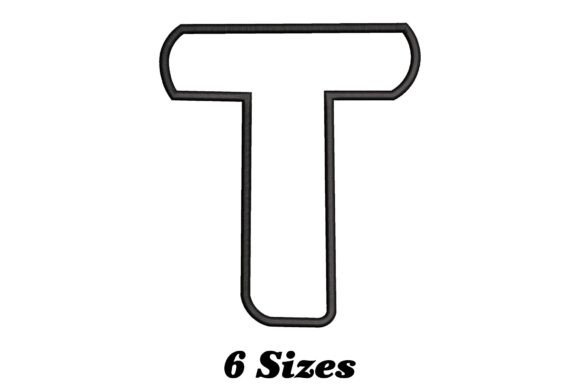 Alphabet Letter T Outline